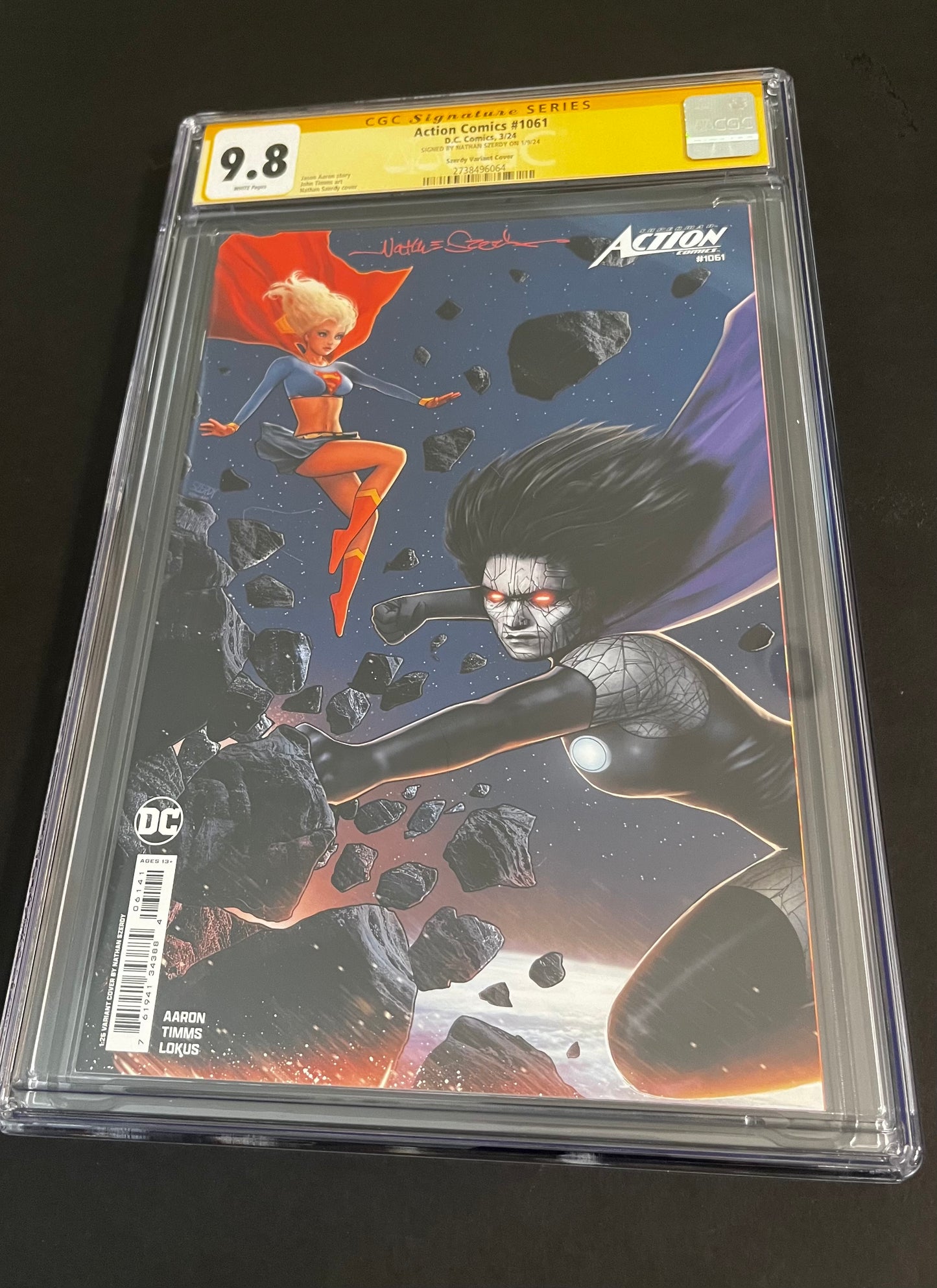 Action Comics 1061 1:25 Ratio Variant: CGC 9.8 Signature Series SIGNED by Nathan Szerdy