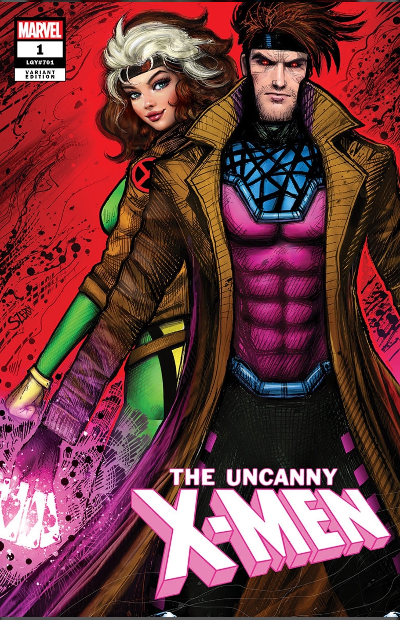 The Uncanny X-Men #1 Szerdy SIGNED Rogue Gambit Trade Exclusive Marvel Comics