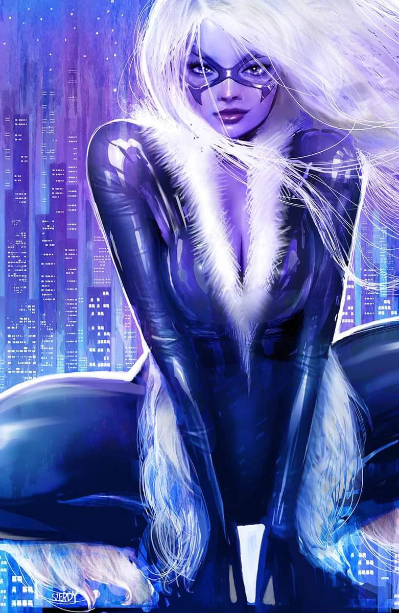 Amazing Spider-Man #40 Nathan Szerdy SIGNED Virgin Variant Black Cat Marvel