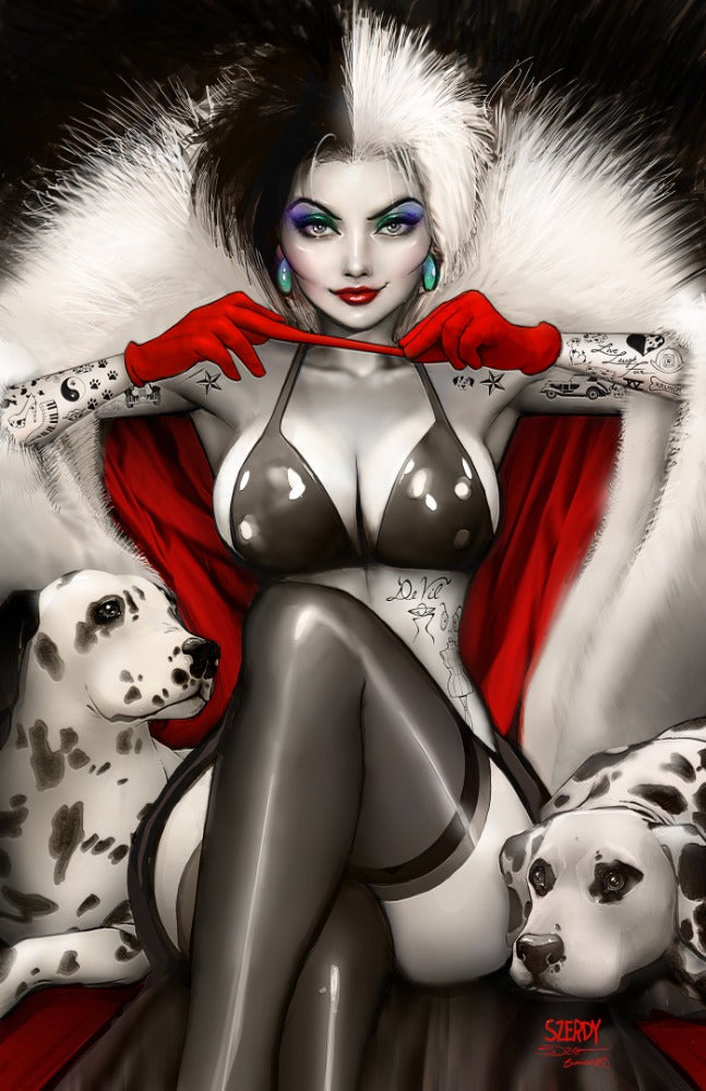 Cruella Cosplay Zirty Girls SIGNED by BOTH Nathan Szerdy AND Sorah Suhng