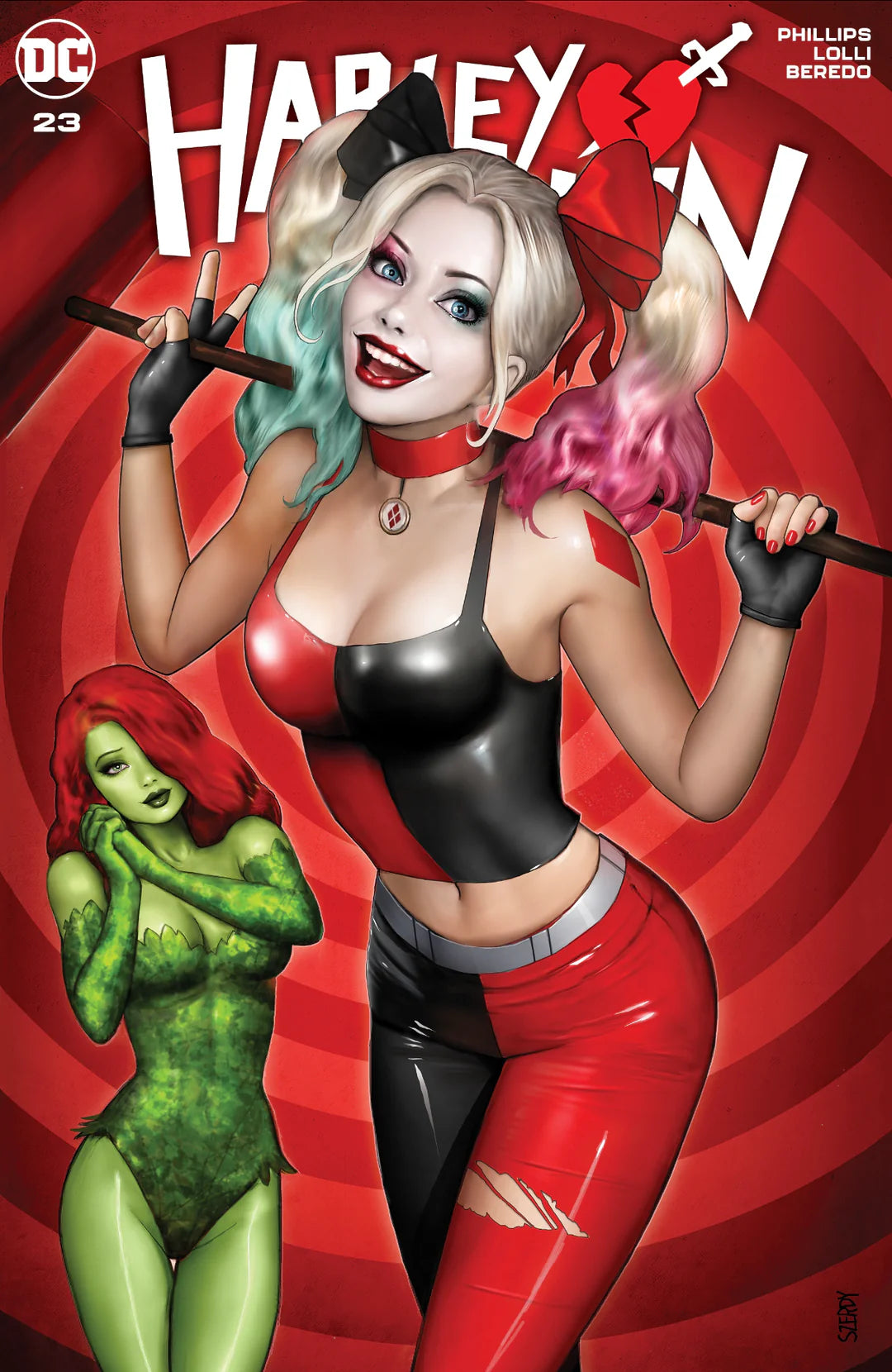 Harley Quinn #23 Trade Exclusive Szerdy SIGNED Poison Ivy DC Comics