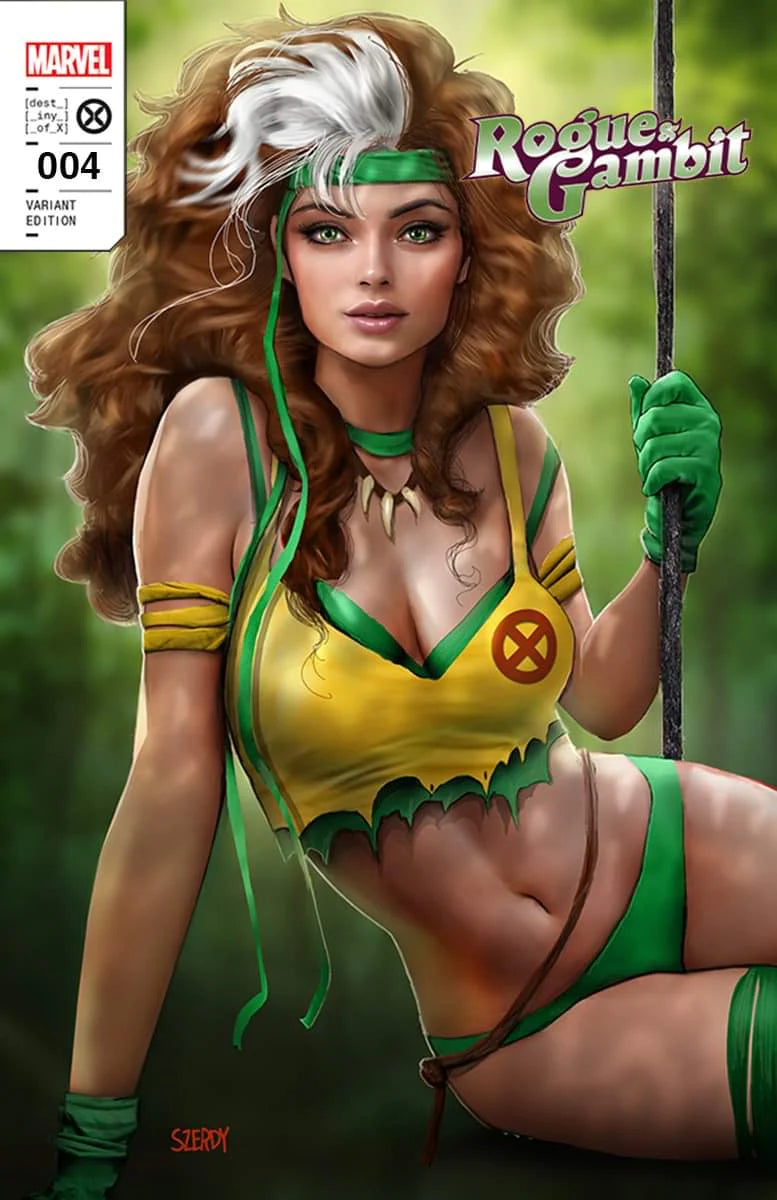 ROGUE & GAMBIT #4 Savage Land Trade Dress & Virgin Variant