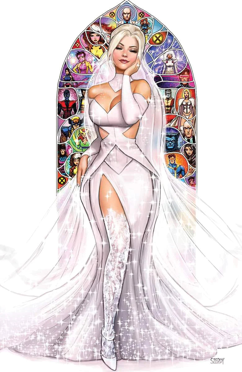 Invincible Iron Man #10 Szerdy SIGNED Emma Frost Foil NYCC Variant Marvel Comics