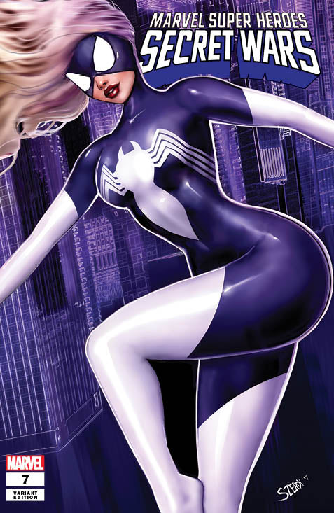 Marvel Super Heroes Secret Wars #7 Szerdy SIGNED Spider-woman Julia Carpenter Trade Variant
