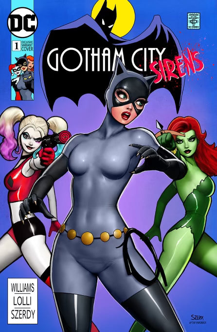 Gotham City Sirens #1 Szerdy SIGNED Harley Quinn Poison Ivy Catwoman Trade Variant DC Comics