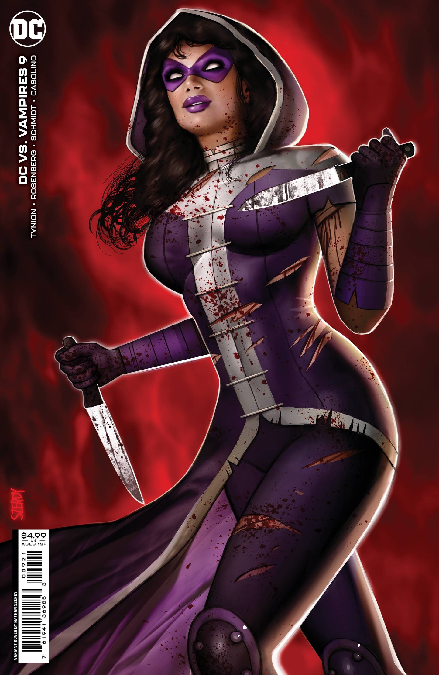 DC vs Vampires #9 Nathan Szerdy SIGNED Huntress DC Comics