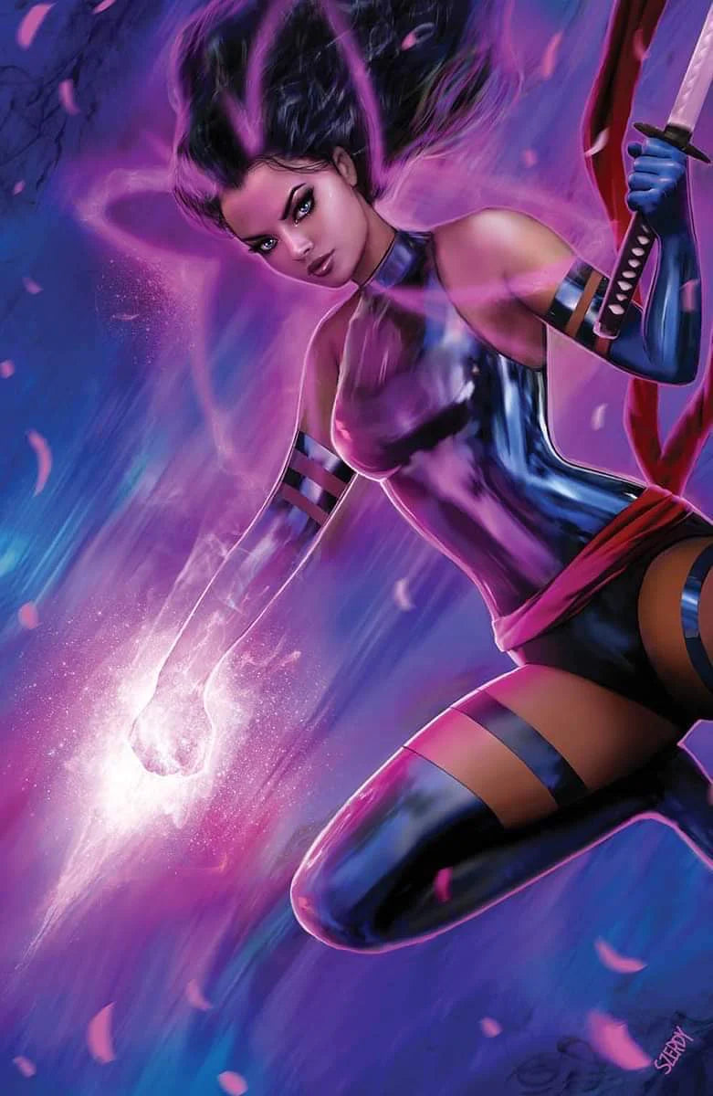 X-Men #20 SIGNED by Nathan Szerdy Virgin Variant MEGACON 2023 Psylocke Marvel Comics