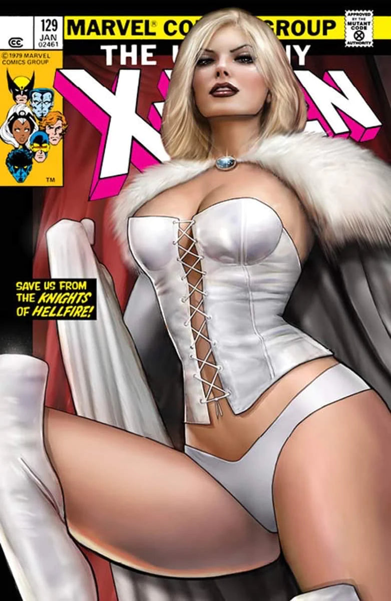X-MEN #129 FACSIMILE EDITION SZERDY EMMA FROST Trade Dress and Virgin Variant Bundle