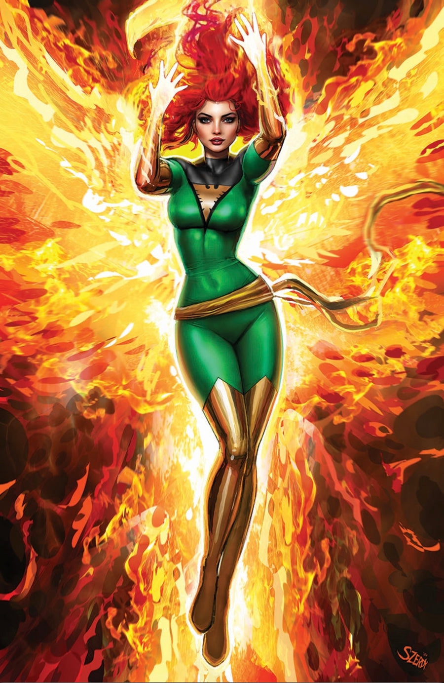 Phoenix number 1 SDCC spot-foil cover artwork by Nathan Szerdy