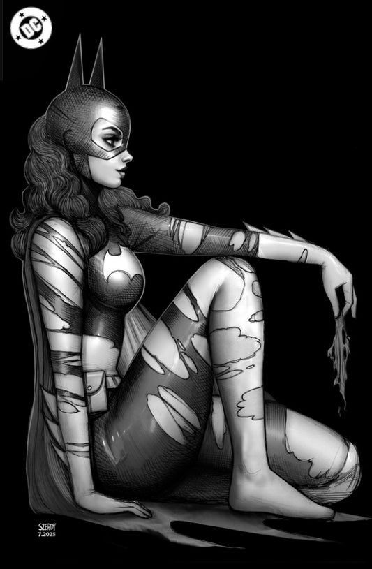 Batman #162 SIGNED by Nathan Szerdy Exclusive Batgirl Black & White Variant