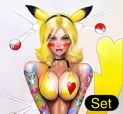 Tatted Pika Girl SET! Cover A and B-  Con Artist 4 - Collaboration by Szerdy and Ryan Kincaid