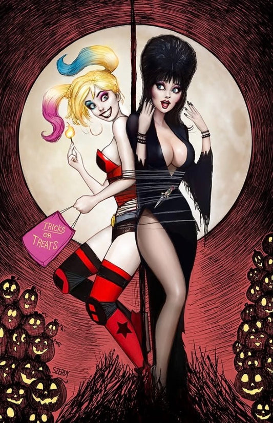 Harley Quinn X Elvira #1 SIGNED by Nathan Szerdy DC Comics 2025