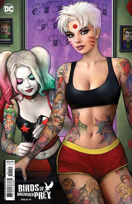 BIRDS OF PREY UNCOVERED #1 Cardstock Harley Tattoo Variant