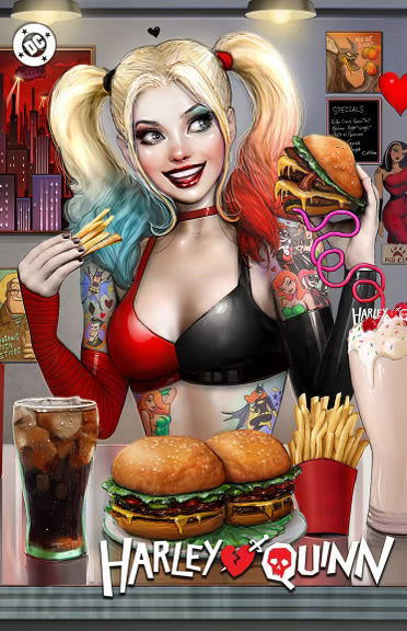 CONNECTING SET! Harley Quinn 45 & Poison Ivy 27 TRADE DRESS DINER TATTOO Variant PRE-ORDER